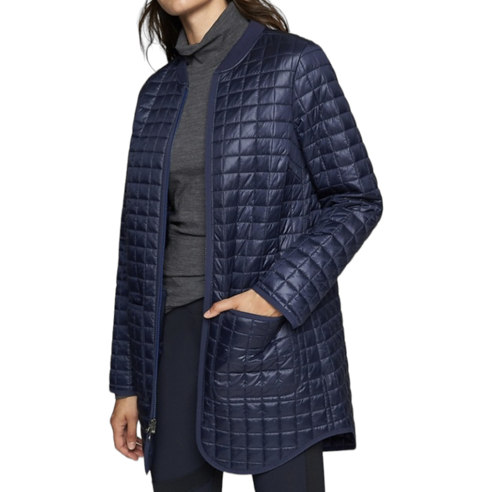 Athleta Navy Quilted Jacket
